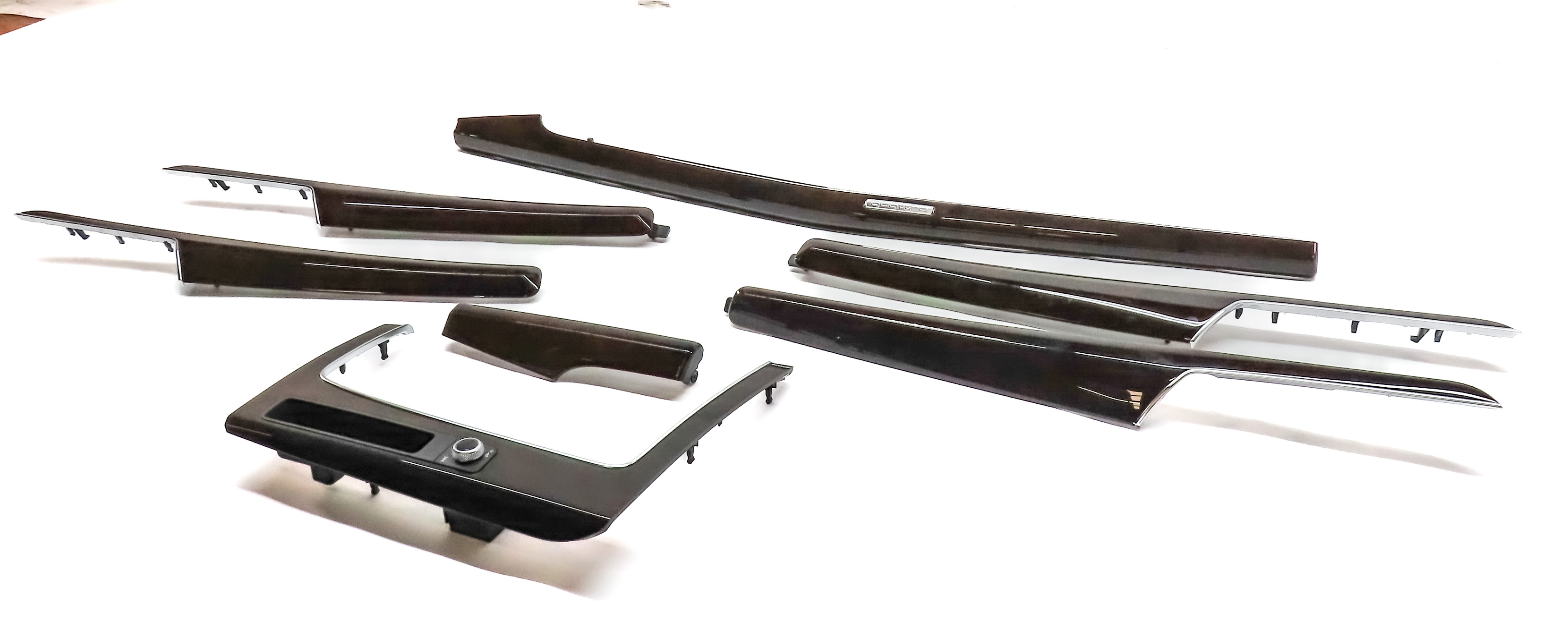 2019 AUDI Q5 (FY 80A) INTERIOR DASH DOOR CENTER CONSOLE WOOD TRIM SET/7 (Walnut) — exact item pictured
